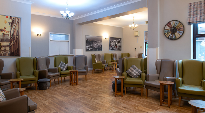 Day care at Charnley House care home in Hyde